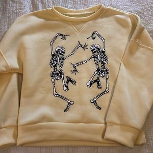 Halloween Skelton pullover